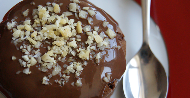 Fondant chocolat au sucre pétillant - Feuille de choux