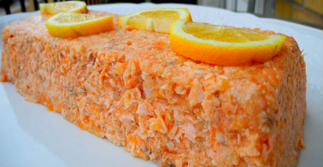 Terrine de saumon recette entrée -Feuille de choux