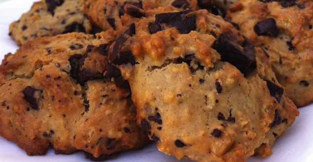 Cookies beurre de cacahuète et chocolat - Feuille de choux