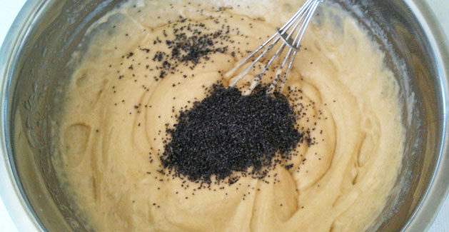 Préparation du cake citron pavot - Feuille de choux