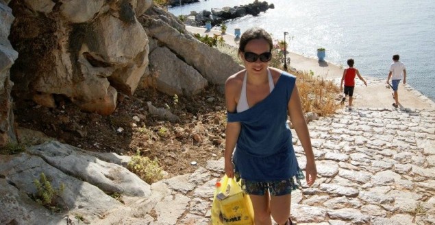 C'est moi, sur l'ile d'hydra! Feuille de choux