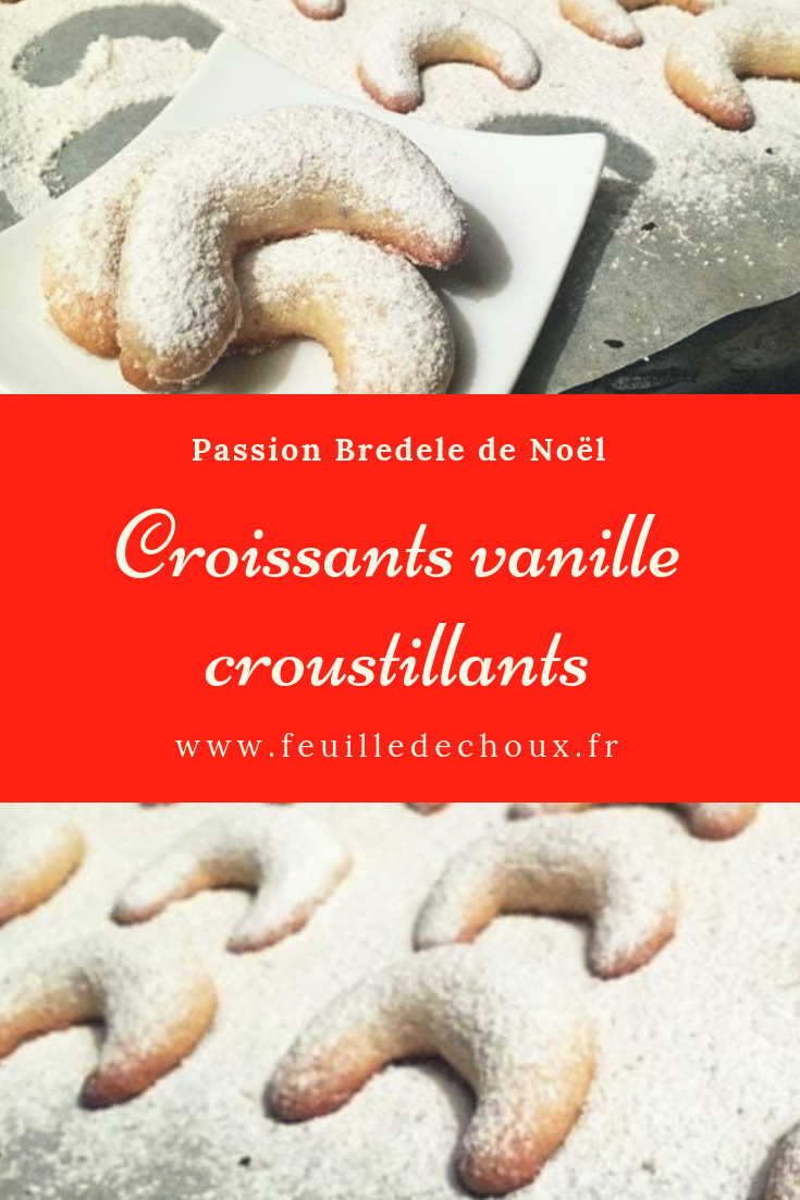 bredele croissant vanille feuille de choux