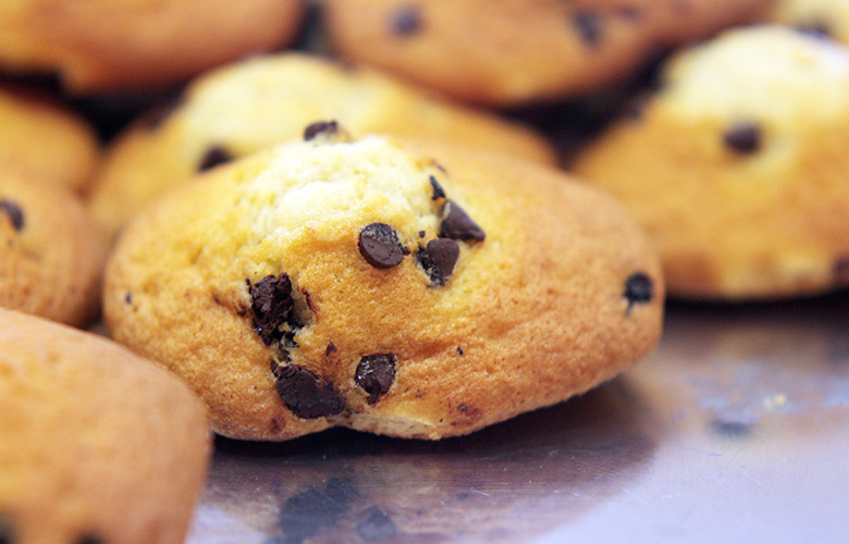 madeleines aux pepites de chocolat