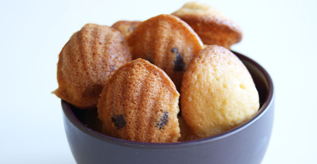 madeleines aux pépites de chocolat - Feuille de choux