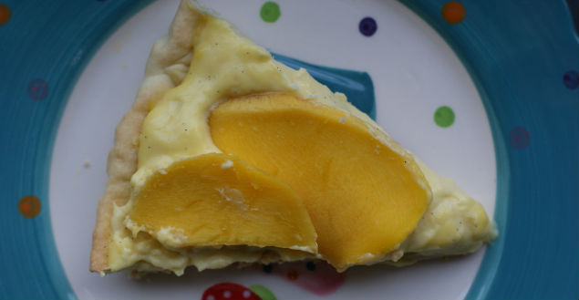 tarte mascarpone mangue vanille- Feuille de choux