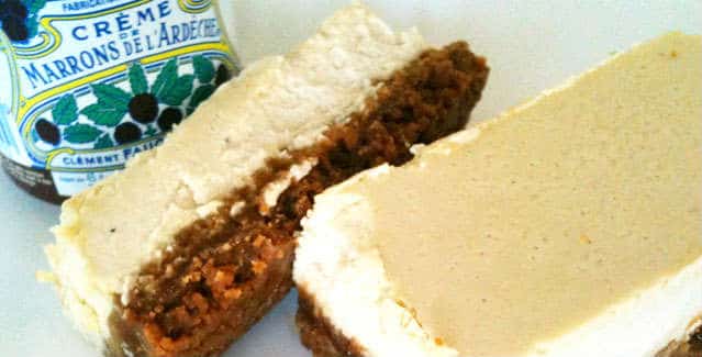 Cheesecake speculoos creme de marron - Feuille de choux
