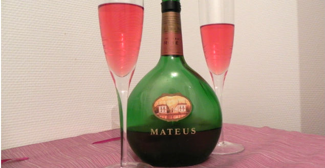 Vin mature rosé