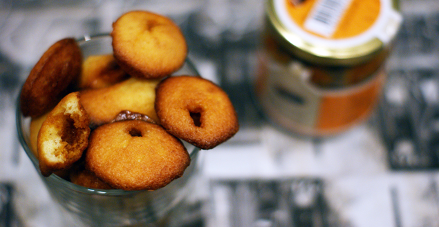 Madeleines à la crème de caramel au beurre salé - Feuille de choux