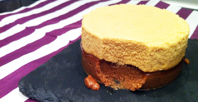 Croustillant praliné au lait et mousse de caramel - Feuille de choux