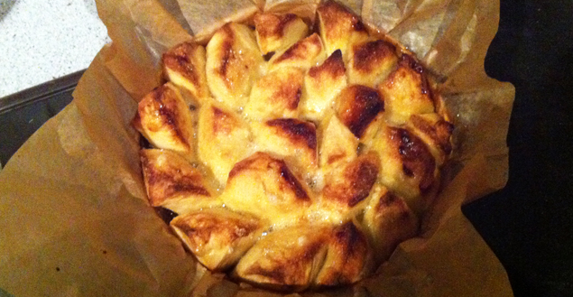 Tarte pomme façon tatin au biscuit broyé du poitou - Feuille de choux