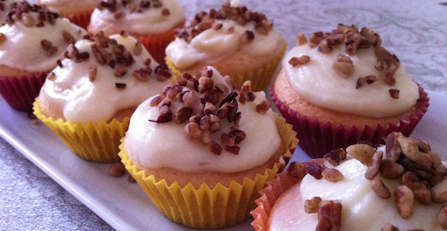 Cupcakes à la vanille - Feuille de choux