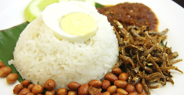 Nasi lemak - Feuille de choux