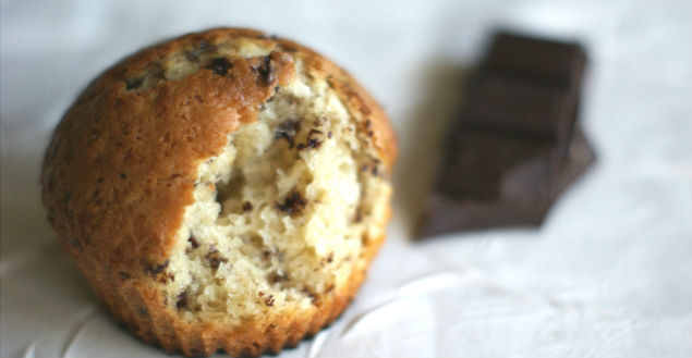 Muffins sans oeuf poire et chocolat - Feuille de choux