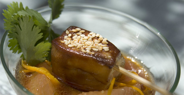 Escalope de foie gras de Canard poêlée - Feuille de choux
