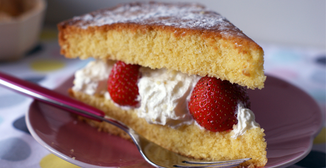 Victoria sponge cake - Feuille de choux