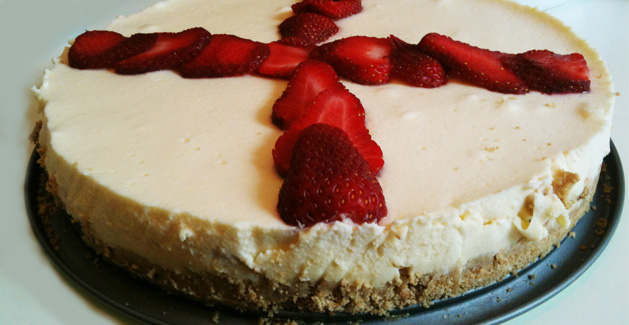 Gâteau semi-froid aux fraises - Feuille de choux