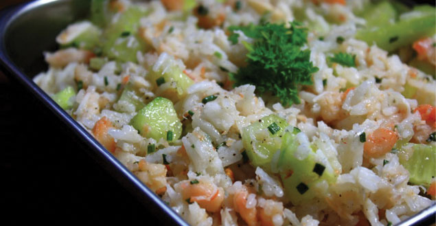 Salade de riz Feuille de choux