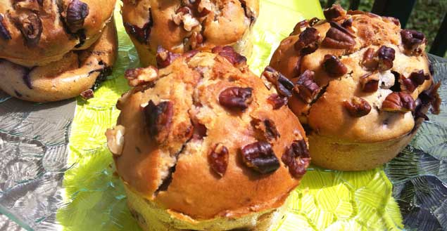 Muffins fruits rouges recette dessert Feuille de choux