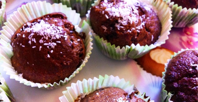 muffin chocolat banane-Feuille de choux