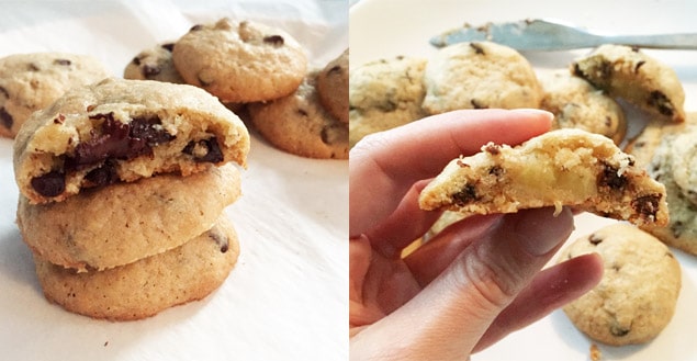 cookies michel et augustin fourres chocolat et banane