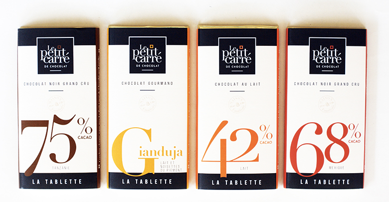 Gamme tablette le petit carré de chocolat