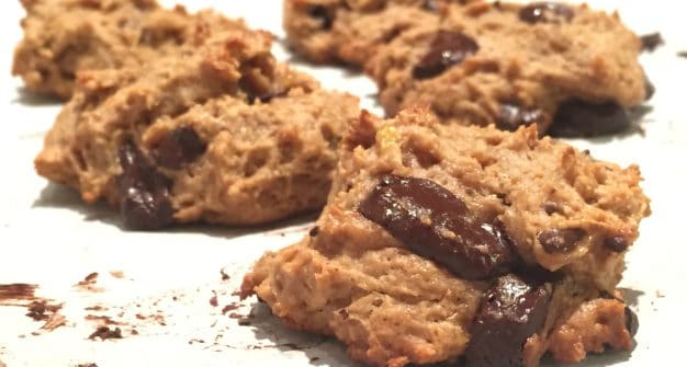 Cookies vegan cacahuète banane et chocolat-Feuille de choux