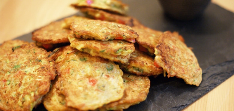 galettes de légumes végétariennes - feuille de choux