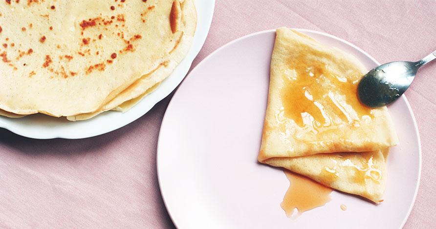 crepe sans sucre, recette pour la chandeleur - feuille de choux