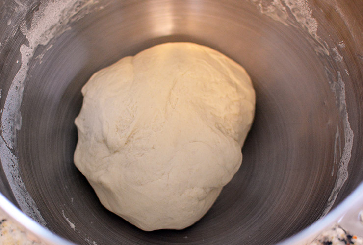 paton pour pain cocotte rapide apres petrissage- feuille de choux.