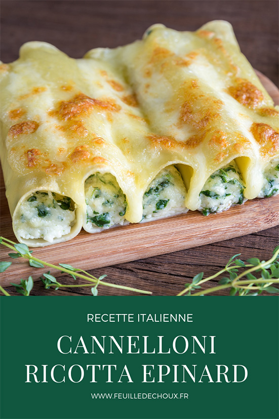 cannelloni ricotta épinard recette