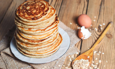 pancakes aux flocons d'avoine recette- feuille de choux